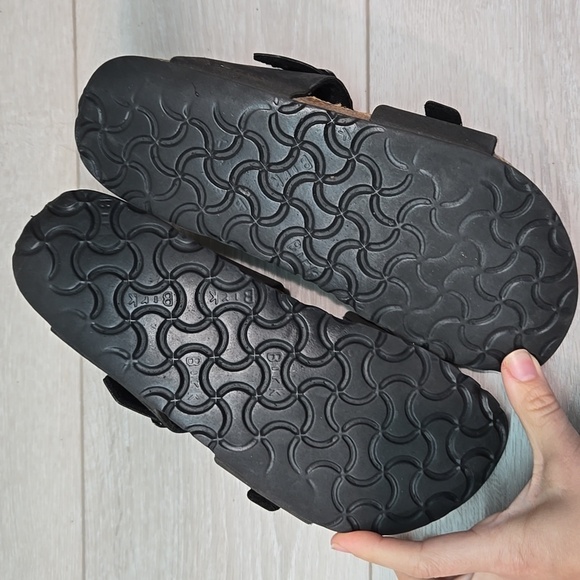 Birkis By Birkenstock Women Ankle Leather Flats Sandals Sz 37/6 Narrow - Picture 14 of 16